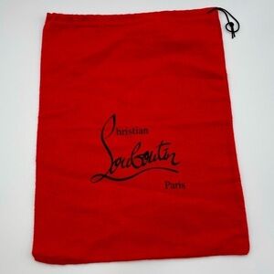 Christian Louboutin Red Logo Dust Bag Shoe, Purse Wallet, Travel Protector Gift